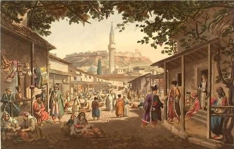 Bazar Of Athens Wikipedia Edward Dodwell 1000x635