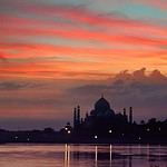 Sunset At Taj Mahal