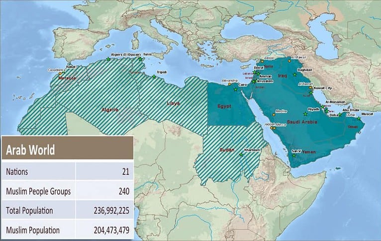 Arabworldmapwithdata