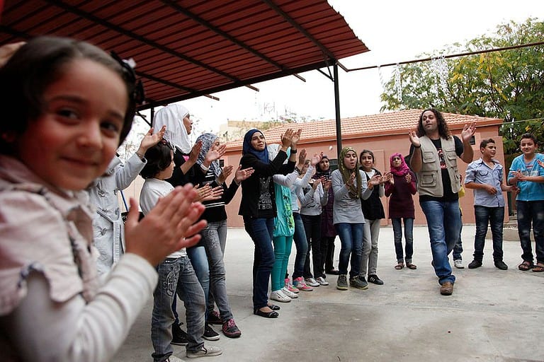 Syrian refugees children