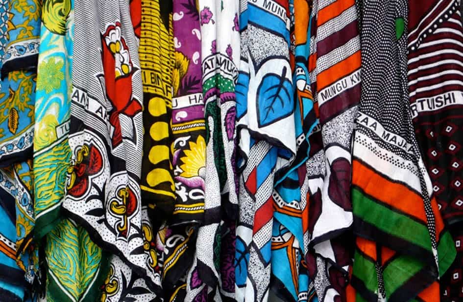 Swahili kanga fabric