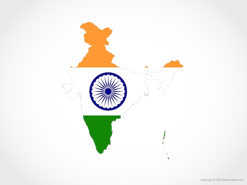 30 Days India map